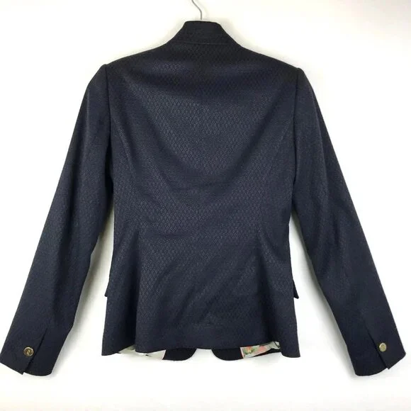 Ted Baker Black Reiko Blazer Size 1 (US 4) - Picture 2 of 11